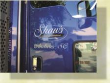 Fast vinyl truck lettering Big Rigs